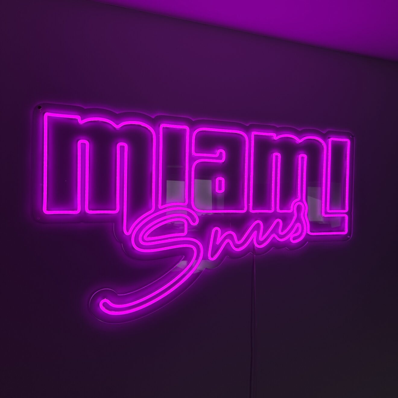 Miami Pink LED Neon Sign