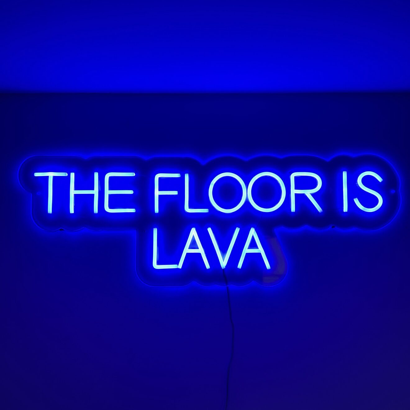 The Floor is Lava LED neon sign